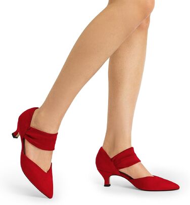 Жіночі туфлі-човники Dream Pairs з закритим носком, червоні, розмір 41.5 EU