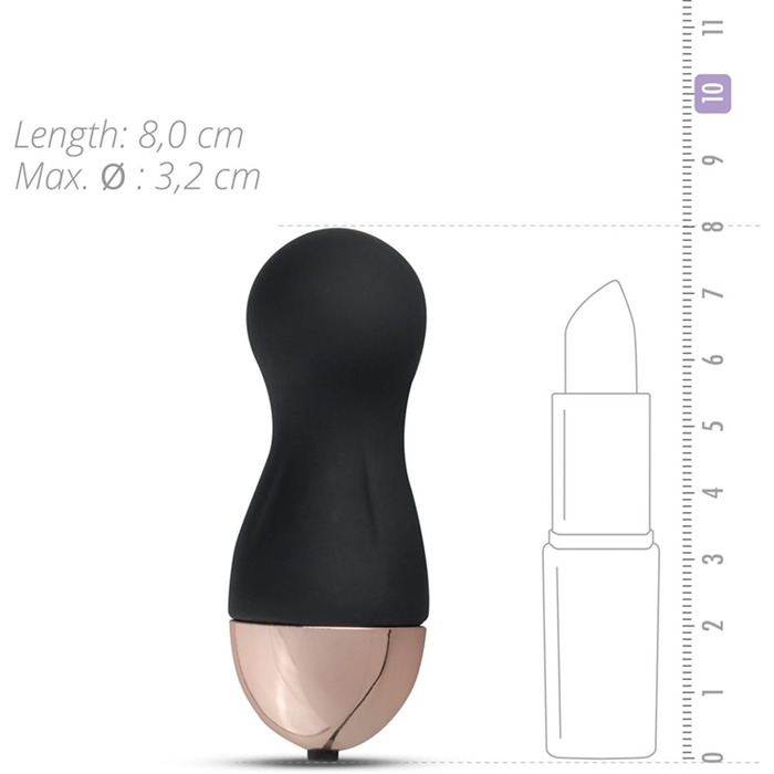 Teazers Вібруюче яйце з пультом дистанційного керування, гладке