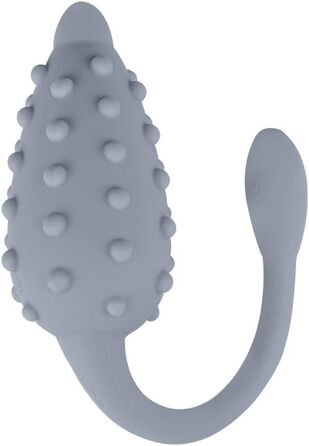 Секс-іграшка Vibroei з силікону з дистанційним керуванням для жінок – віброяйце, вібратор, стимуляція точки G та клітора. Сірий колір.