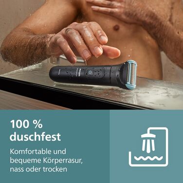 Триммер для чоловіків Philips Bodygroom Series 5000 BG5485/30 для тіла та інтимних зон, водонепроникний, 100 хв роботи, з 3 насадками та зарядним пристроєм