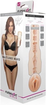 Fleshlight Tori Black Torrid - Реалістичний мастурбатор SuperSkin (Maitland Ward Lady)