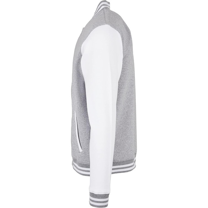 Чоловічий бомбер Build Your Brand Bb004-basic College Jacket, чорно-білий