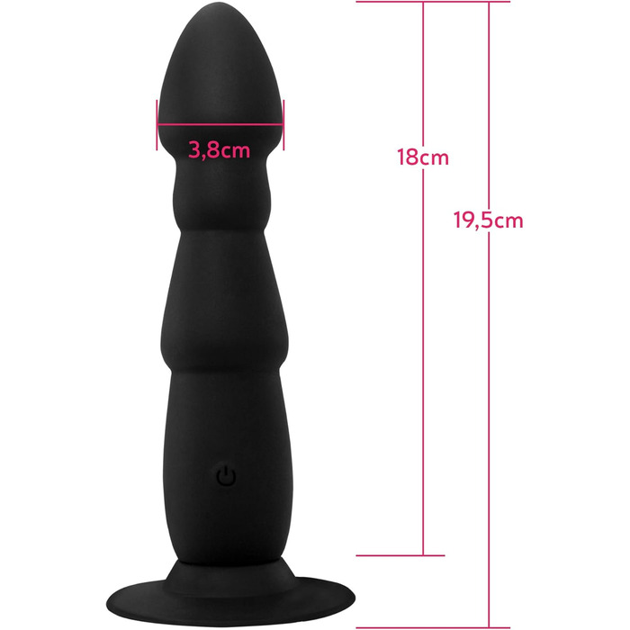 Вібратор-пробка з вібрацією для чоловіків, жінок або пар - Стимуляція простати або ануса - Іграшка для дорослих з дистанційним керуванням - Виготовлена з силікону