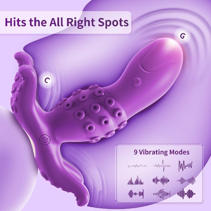 Вібратор для жінок з пультом дистанційного керування та додатком, анальний вібратор з 9 режимів, модель 
