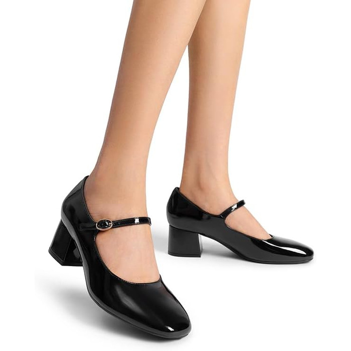 Жіночі туфлі-човники Dream Pairs з закритим носком, чорні, розмір 41.5 EU