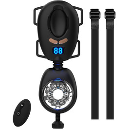 Електричний мастурбатор для чоловіків з регульованою помпою та LCD-дисплеєм. Портативний секс-іграшка (Чорний)