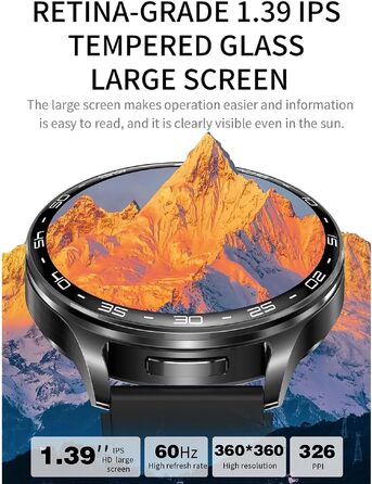Смарт-годинник з Bluetooth-навушниками 2-в-1, фітнес-трекер з екраном 1.39