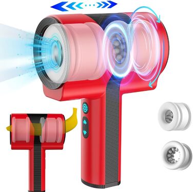 Електричний масажер для чоловіків TDLPlus з 7 режимами вібрації та телескопічним ротаційним механізмом