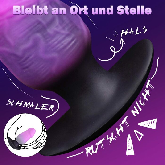 Анальний плагін для чоловіків та жінок XXL, силіконовий, для початківців – реалістичний, портативний, товстий, великий анальний ділдо для ігор (M)