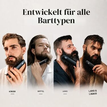 Випрямляч для бороди Odenson Beard Forger – бездротовий підігрівальний гребінець для догляду за бородою, 4 температурні режими, акумуляторний