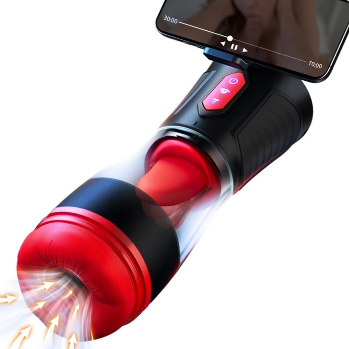 Електричний мастурбатор для чоловіків з 9 режимами лизання, 9 режимами всмоктування та 9 вібраціями. Іграшка для дорослих, підходить для пар та індивідуального використання