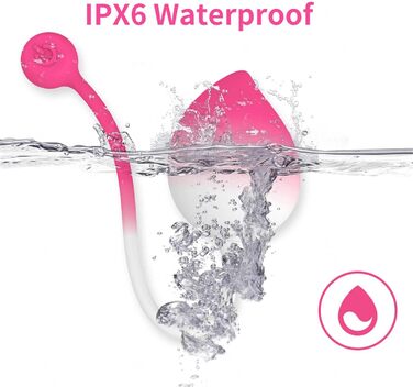 Вібратор з дистанційним керуванням та керуванням через додаток, 9 режимів вібрації, для жінок, портативний G-Spot, для пар, білий/рожевий