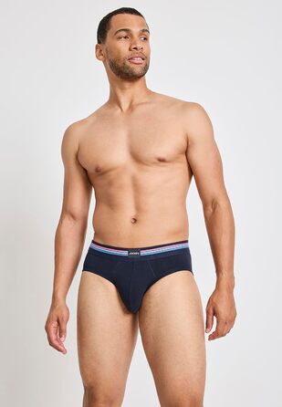 Труси чоловічі Jockey Cotton Stretch, 3 шт. (M, Picasso Blue) - бавовна з еластаном, середньою талією