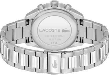 Чоловічий годинник Lacoste Chronograph з колекції Boston, кварцовий, зі сталевим браслетом Mesh (темно-синій, Metal)