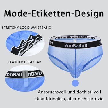 Сліпекс для чоловіків YAHWULAI: сексуальна та зручна білизна з великим кишеньком (чорний, синій, темно-сірий)
