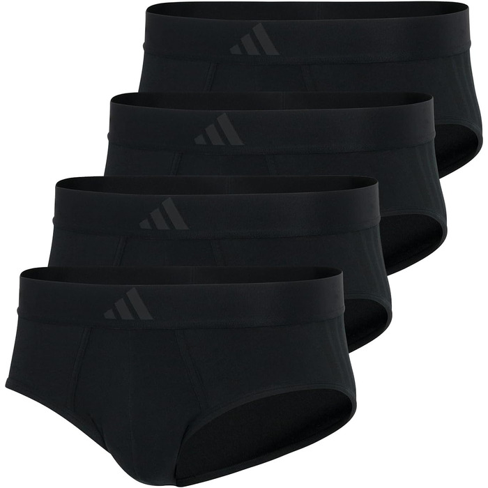Труси чоловічі Adidas Basic 4 штуки в упаковці, чорний, розмір L