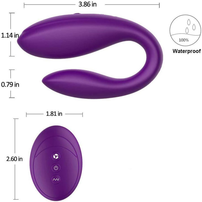 Вібруюче яйце - вібратор G-точки для пар, дорослих. З пультом дистанційного керування, з двома моторами. Інтимні іграшки для дорослих.