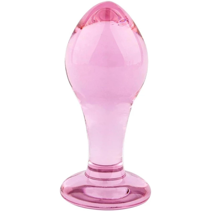 Анальний масажер Buttplug Kleine rosa Glas - набір скляних анальних кульок та дildo для дорослих