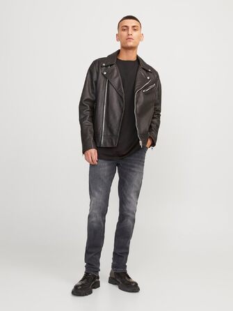 Чоловічі джинси Jack & Jones Glenn Original Slim Fit, чорні (36W / 36L)
