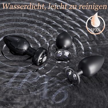 Анальний плагін для жінок та чоловіків: вібратор з пультом керування, силіконовий, 10 режимів