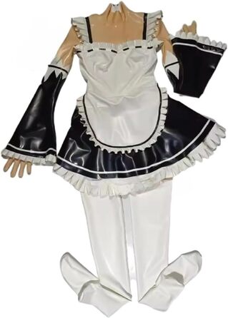 Костюм з латексу DDINGHOONQPODFR для косплею: жіночий/чоловічий, латексний боді, розмір на замовлення, Lolita, 3XL