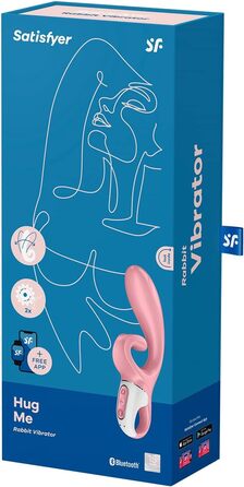 Satisfyer Hug Me Connect: Вібратор для клітора та G-точки з керуванням через додаток (синій)