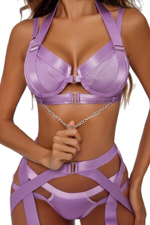 Авідлав Део: Ефектний бюстгальтер з пуш-ап, кісточками та регульованими бретелями для жінок, curvy лінгері, з трапеційними лямками та варіантом носіння на шиї