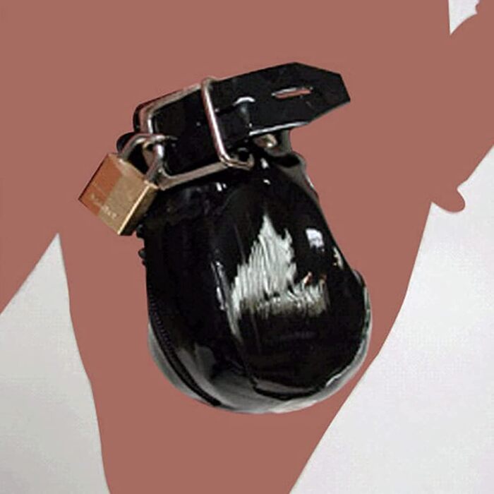 Кільце для яєчок з фіксатором пеніса, шкіряна сумка-тримач, для чоловіків, секс-іграшки