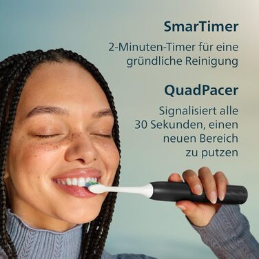 Електрична сонічна зубна щітка Philips Sonicare Series 2100 HX4021/01, 2 режими інтенсивності, SmarTimer, EasyStart, біла
