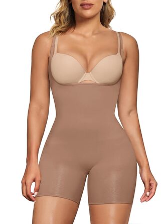 SHAPERX Формотворчий боді для жінок, спідниця Sienna-Shorts, XXS-XS