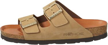 Жіночі домашні капці-клоги Rohde EASYS No 42, натуральний колір, розмір 43 EU