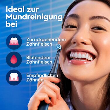 Електрична зубна щітка Oral-B iO Series 3 Matt Black (Чорна), 3 режими чищення, насадка та дорожній футляр у комплекті