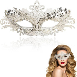 Венеціанська маска Goenb для жінок, маска для карнавалу, маска Фантома опери, сексуальна маска кажана, срібна маска для Хелловіну, карнавалу, косплею