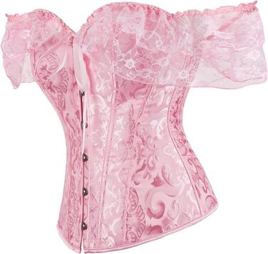 Жіночий корсет через груди великих розмірів, готичний стиль, вінтаж, корсет-бандаж, топ-корсет, корсаж, бандаж (червоний, XL)