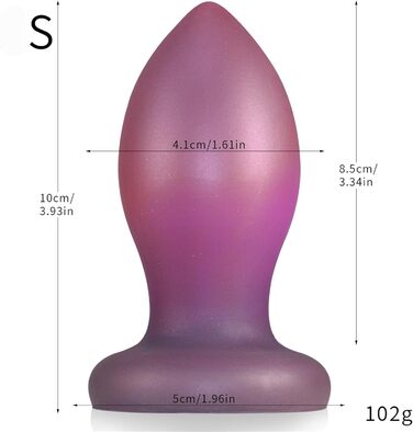 Анальний плагін Hrekssi 6 розмір, м'який силікон, масажер простати, дилататор ануса, для чоловіків та жінок
