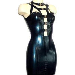 Латексний боді з блискавкою для жінок MSTMAZZ, еротичний костюм, чорний, XXXXL