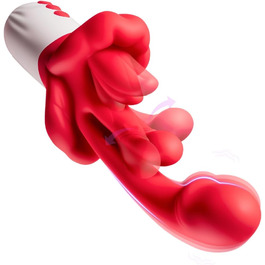 Набір вібраторів 4-в-1 для жінок: вібратор, стимулятор G-точки, кліторального стимулятора, з нагріванням та 25 функцій