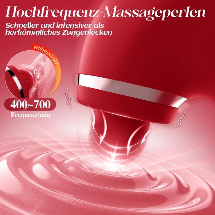 Вібратор для жінок з 5 режимами, масажер клітора та G-точки, сексуальна іграшка для пар, тихий вібратор, червоний