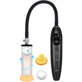 Електрична пеніс-насос Jomyu для чоловіків: збільшення, стимуляція та розтягування. 2-в-1 автоматична вакуумна помпа для стимуляції та розтягування. SM-іграшка для чоловіків