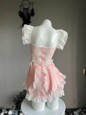 Костюм для косплею SNOMYRS: Французька служниця, сексуальний набір нижньої білизни, костюм для Хелловіну, babydoll