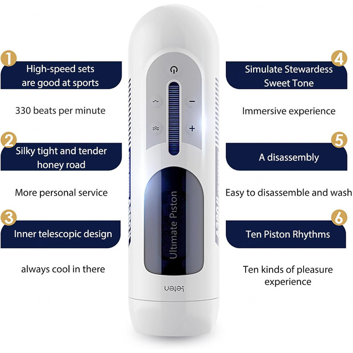 Електричний статевий аксесуар для чоловіків з телескопічною функцією, автоматичний стимулятор пеніса, 3D-мастурбація