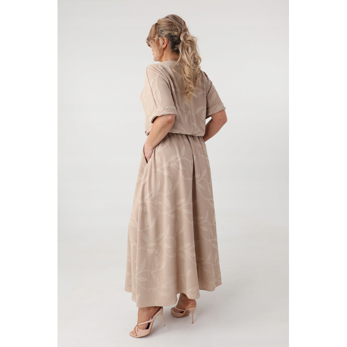 Трикотажна сукня максі для офісу FEMIMODA, розмір 42