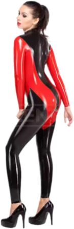 Костюм з латексу Gaylop з ефектом пачуворк, чорний, 3XL