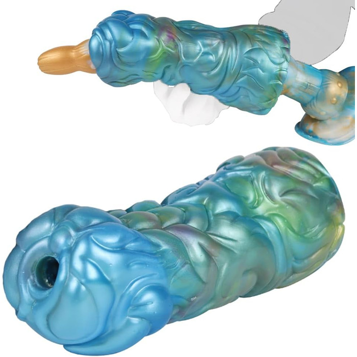 Іграшка для чоловіків Jixaxe Alien Monster - реалістична мастубаційна іграшка з вагінальним та анальним отвором