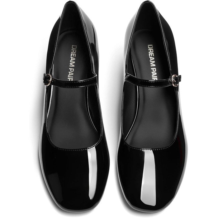Жіночі туфлі-човники Dream Pairs з закритим носком, чорні, розмір 41.5 EU