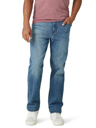 Чоловічі робочі штани Wrangler Flame Resistant Regular Fit Jean, вогнетривкі, сталево-сині, розмір 40W / 32L