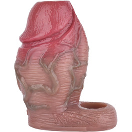 Реалістичний секс-іграшка для чоловіків: рукав-чохаль для пеніса з кільцем, збільшувач, затримка еякуляції, ерекція (801)