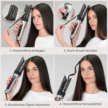 Автоматичний стайлер для завивки волосся BaByliss Curl Secret Lite C1031E, 25 мм, 5 температурних режимів до 210°C, чорний та рожеве золото