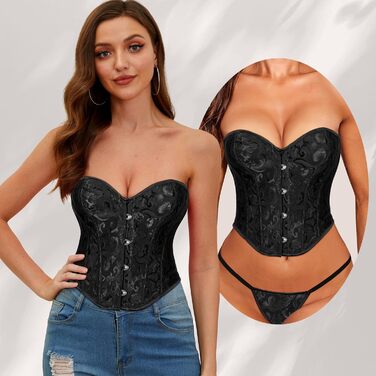 Жіночий топ VONMELLI Butier Korett з мереживом, чорний, розмір M