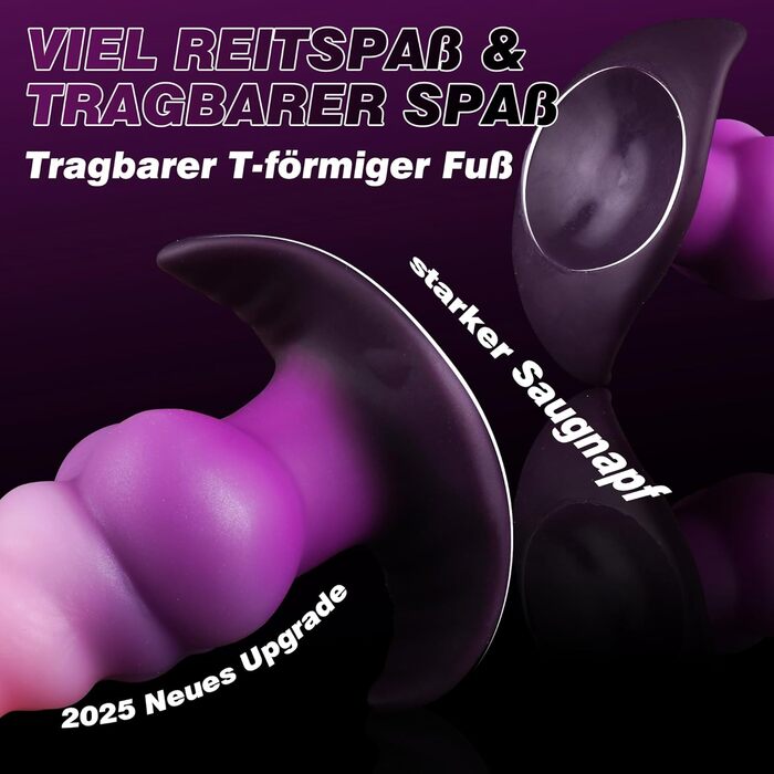 Анальний плагін Monster Fantasy Dildo: силіконовий анальний плагін з вузлами, для чоловіків та жінок, XXL, з присосками, Buttplug, преміум-якість